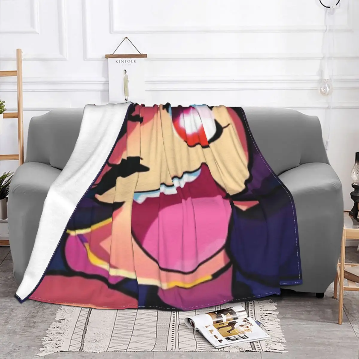 Ультрамягкие бархатные одеяла для лица с принтом