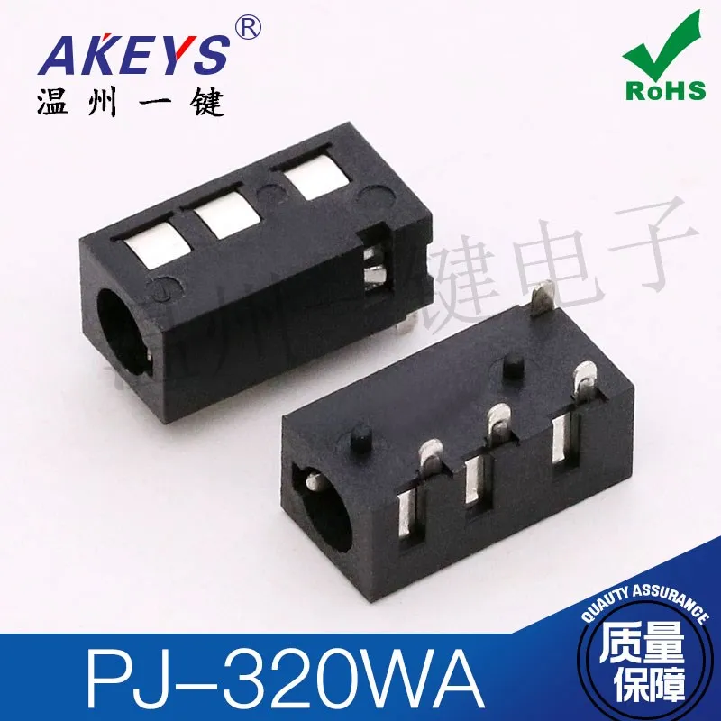 

PJ-320WA четырёх четырёхигл 3,5 мм монофонный звуковой интерфейс