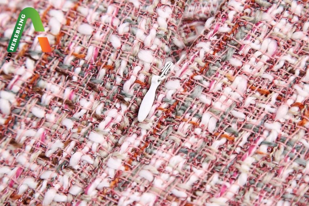 Женская Повседневная юбка-карандаш Adherebling розовая твидовая шерстяная мини-юбка