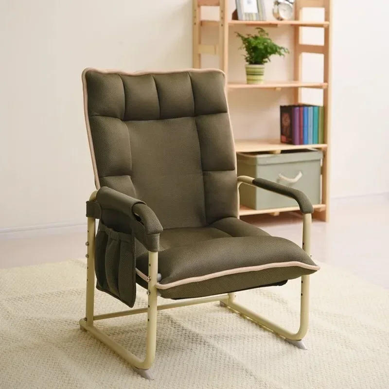 Стул со спинкой для пожилых людей удобный сидячий складной балкон кресло
