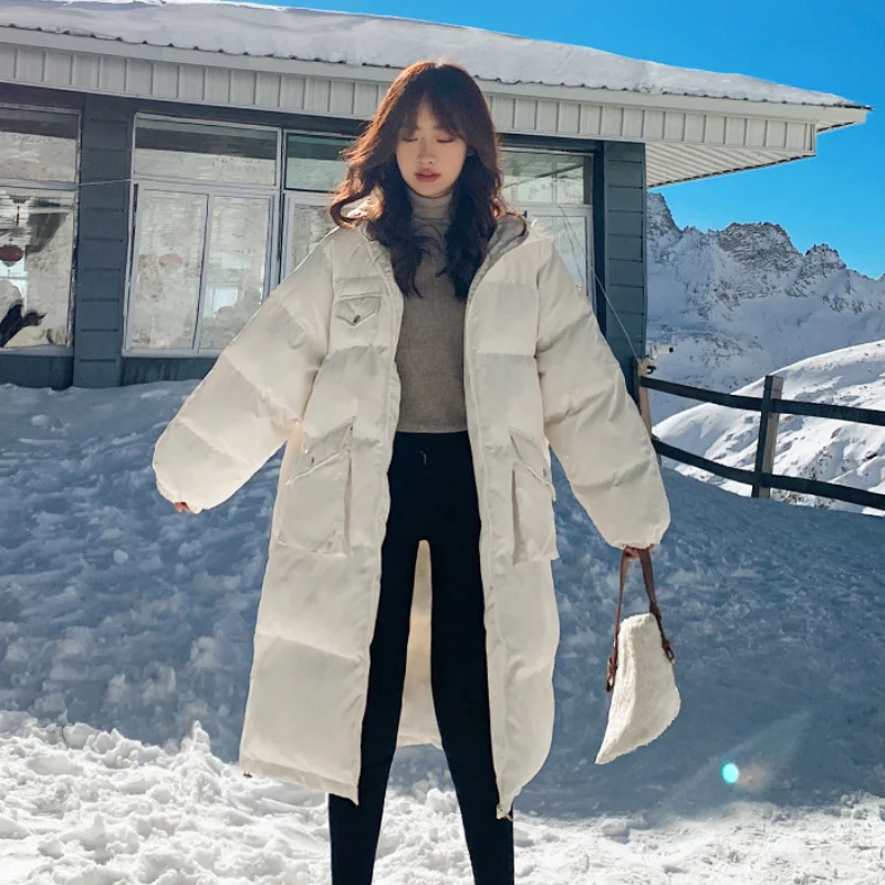 Student Loose Mid-length Bread Coat Thick Padded Jacket Women's 2023 Winter Coat Korean Version of The New Down Padded Jacket