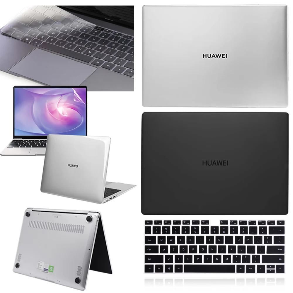 

For Huawei MateBook 14S/13S/D14/D15/13/14/X Pro 13.9 MagicBook 14/15/Pro 16.1 Laptop Case US Keyboard Film+Screen Protector