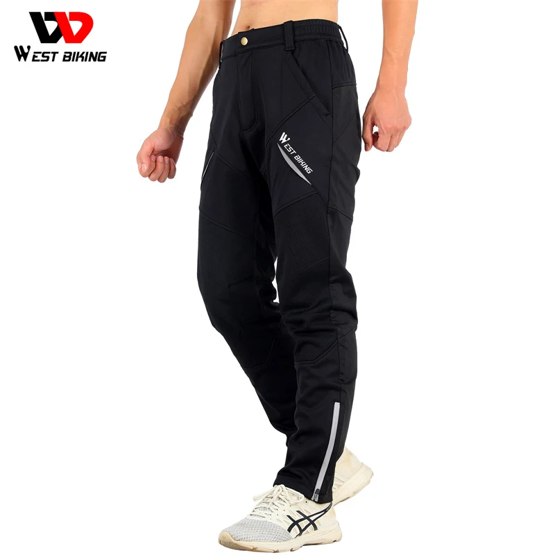 

WEST BIKING Man Thermal MTB Enduro Pants Ourdoor Sports Cycling Trekking Trousers Winter Cycling Gear Bicycle Long Work Pants