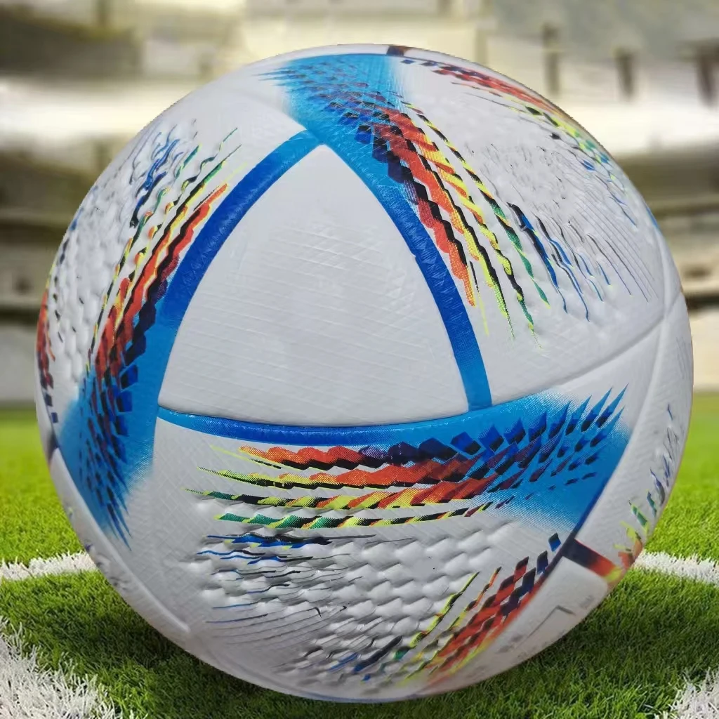 

New High Quality 2022 World Cup Football PU Material Seamless Outdoor Soccer Ball Wear Resistant Match Training Ball Futbol