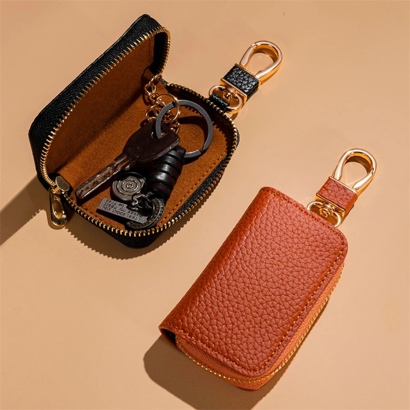 Кожаный Универсальный Чехол Для Ключей Автомобиля Автомобильный Брелок С