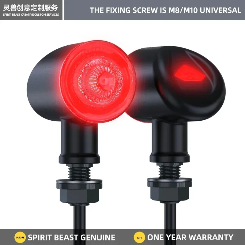 

SPIRIT BEAST Универсальный ретро светодиодный указатель поворота для мотоцикла 12 В мигалка-индикатор мигалка задний фонарь для Suzuki Honda BMW