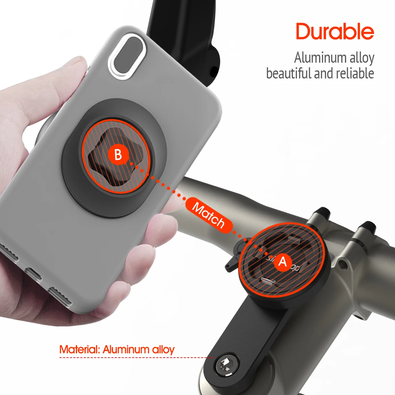 Universal Mountain Bike Stem Cap Phone Holder MTB Aluminum Quick Mount Rotatable Handlebar Bracket for Harley-Davidson (2nd Gen)