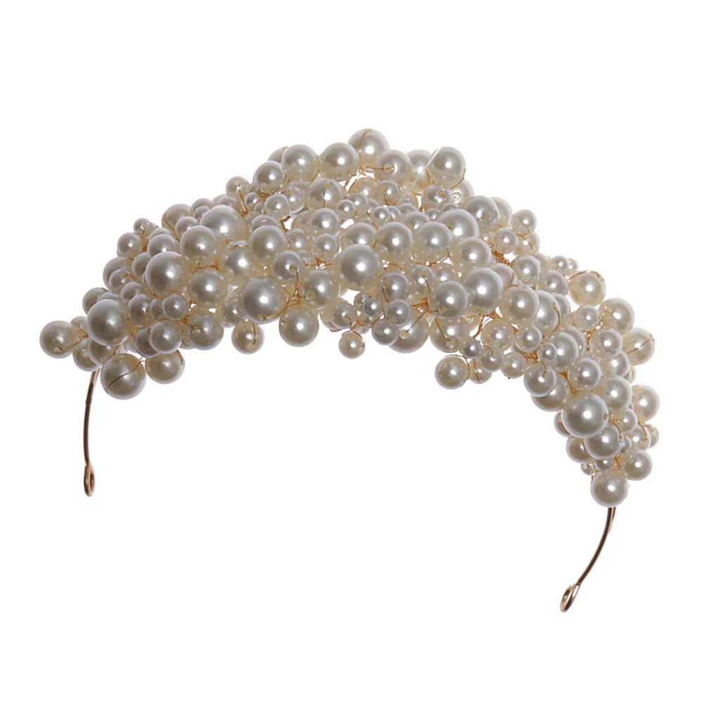 

Pearl Wedding Bridal Wedding Pearl Hair Wear Decorative Wedding Headdress for Wedding Birthday Engagement Use