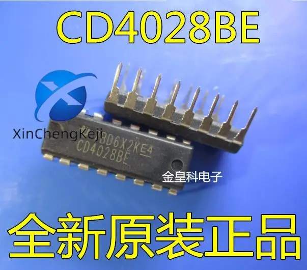 30pcs original new CD4028BE CD4028 DIP-16 logic decoder