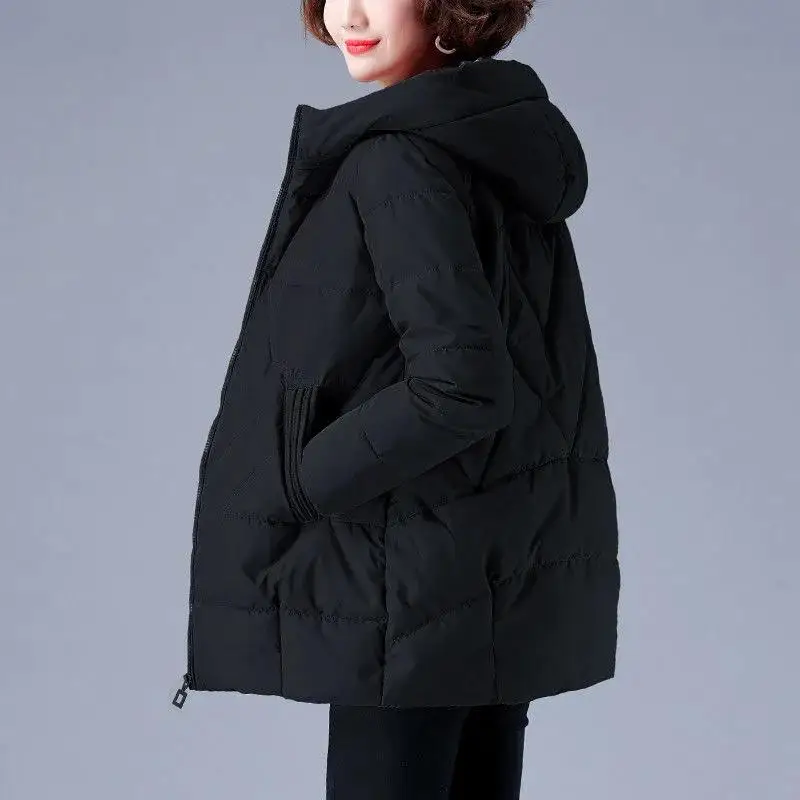 Winter Women Jacket Warm Parkas Female Thicken Coat Cotton Padded Long Hooded Outwear Loose Women Snow Jacket 4XL