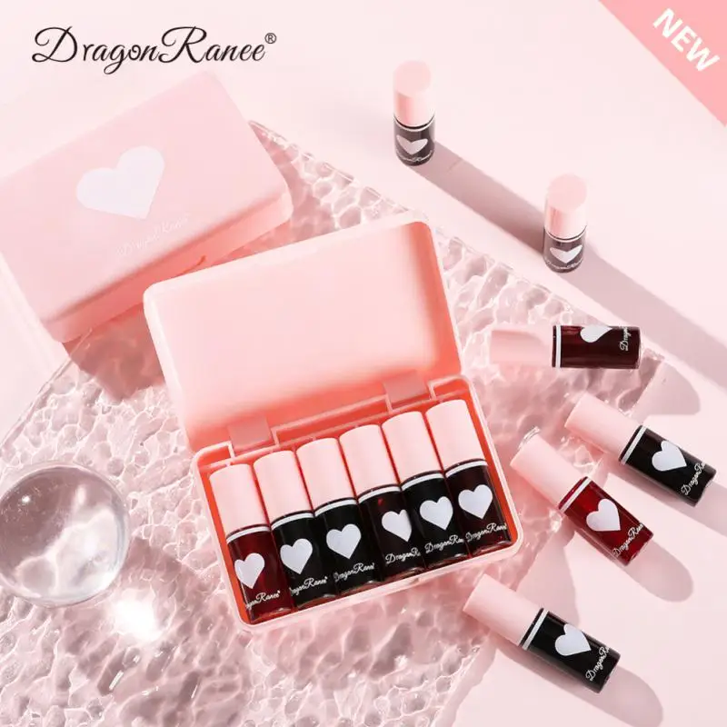 

Waterproof Lip Tint Lip Dyeing Lipgloss Gift Box Liquid Lipstick Glossy Lip Glaze Moisturizing Mirror Water Lip Gloss Cosmetics