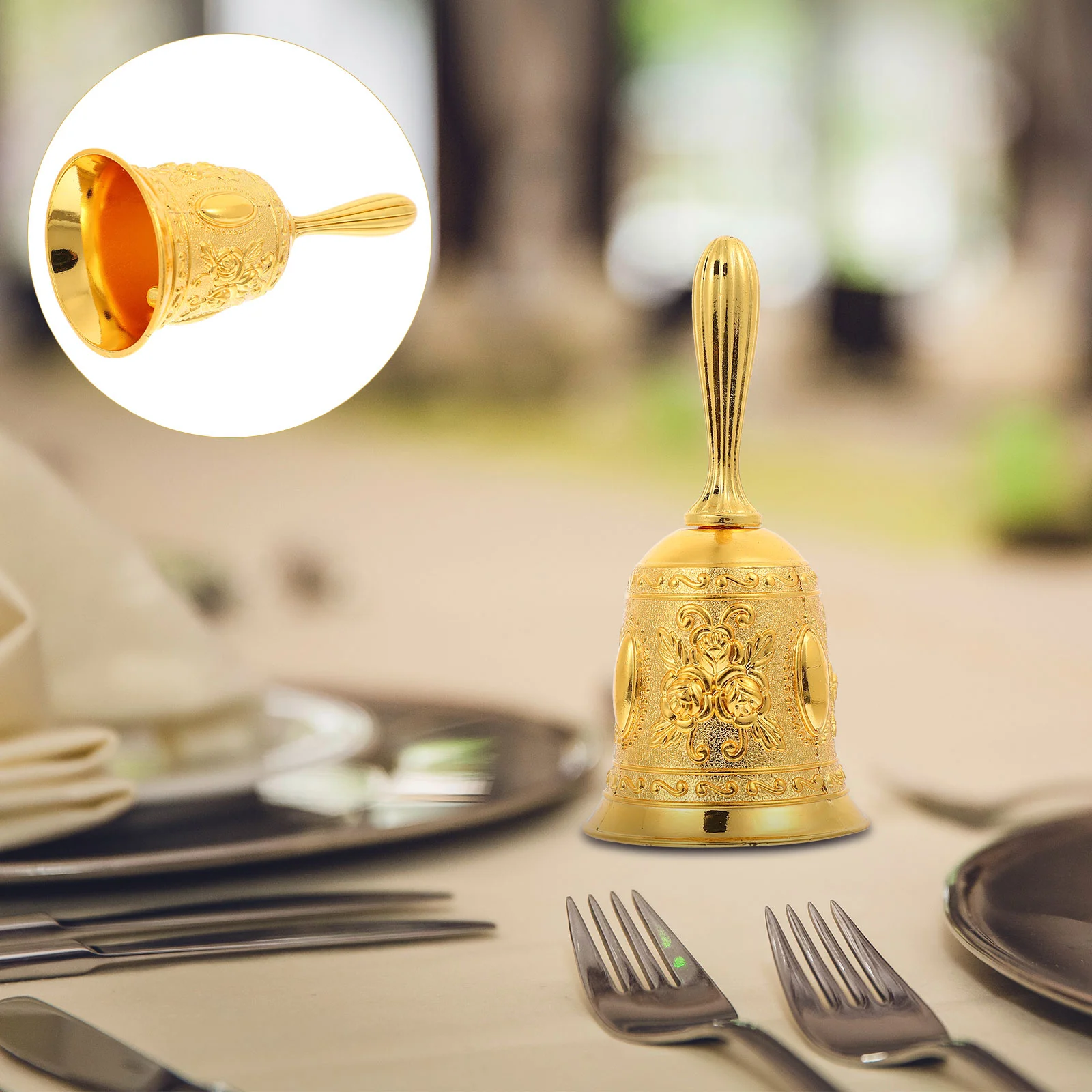 

Metal Bell for Bar Restaurant Hand Bell Call Bell Desktop Restaurant Bell