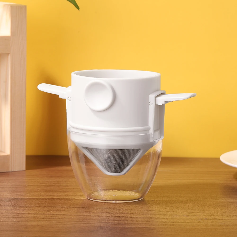 

Coffee Filter Portable Stainless Steel Foldable Drip Coffee Tea Holder Easy Clean Reusable Paperless Pour Over Coffee Dripper