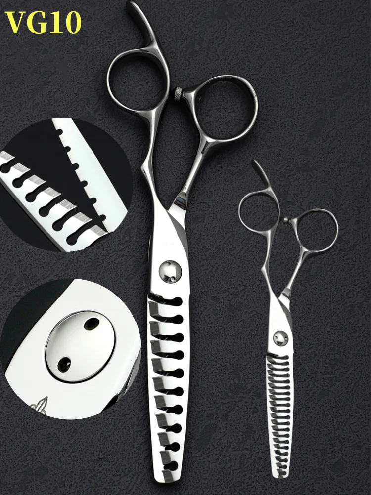 Профессиональные парикмахерские ножницы для салона vg10 стальные тонких волос с