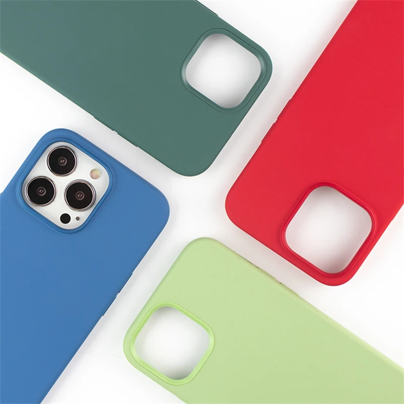 

Original Square Liquid Silicone Phone Case For iPhone 13 12 11 Pro Max 12 Mini XS Max X XR 7 8 Plus 6 Full Lens Protection Cover