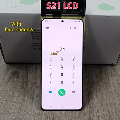 120 Гц для Samsung Galaxy S21 5G Super AMOLED экран дисплея G991F G991U G991B/DS G990F ЖК-дисплей сенсорный экран, с дефектом