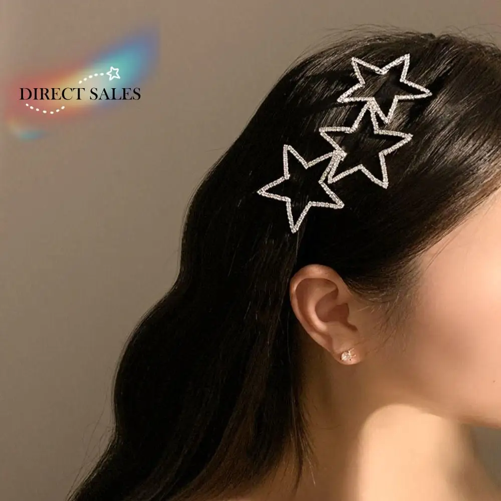 

Fashion Women Alloy Hair Bands Headdress Headband Girls Rhinestone Star Hairband Y2K Hair Hoop Female Hair Accessories Headwear