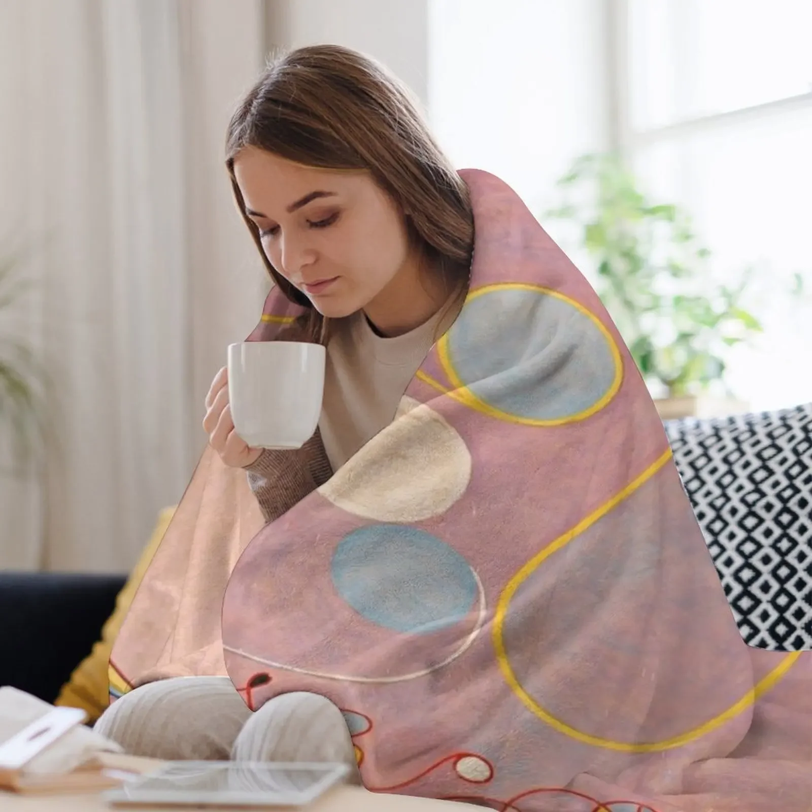 Hilma af Klint The Ten Largest No8 Взрослые Группа IV Плед Одеяло Роскошные дизайнерские одеяла