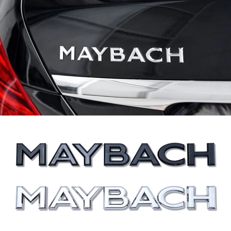 

MAYBACH letter logo car stickers for Mercedes-Benz MAYBACH S400L rear trunk labeling accessories refit decals