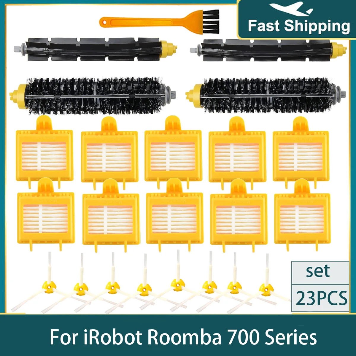 

Hepa Filter Roller Main Side Brush Parts for iRobot Roomba 700 Series 750 760 775 780 790 795 Robotic Vacuum Cleaner Accessories