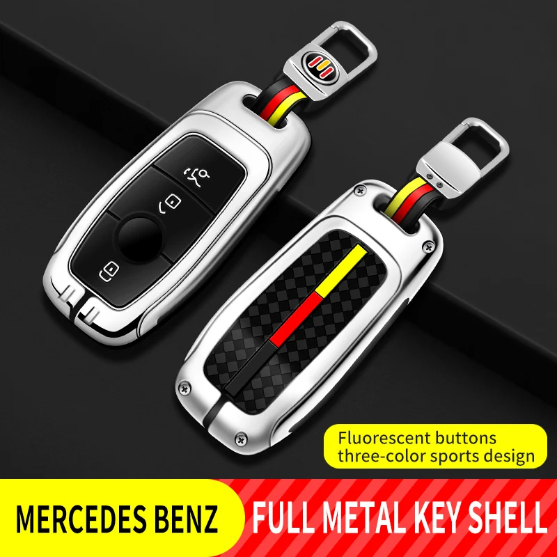 

Zinc Alloy Car Remote Key Case Cover Shell for Mercedes Benz A C E S G Class GLC CLE CLA GLB GLS W177 W205 W213 W222 X167 AMG