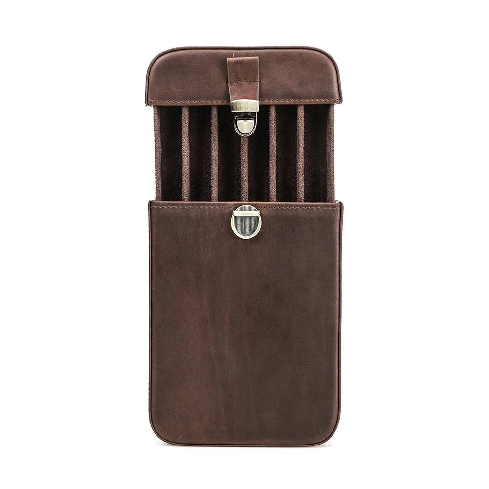 

Кожаный пенал для ручек, 6 слотов