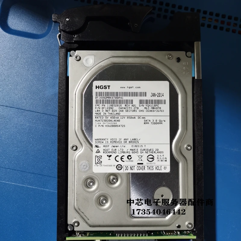 

EMC Es30 005049568 домен данных Dd630 Dd670 2 ТБ SATA жесткий диск