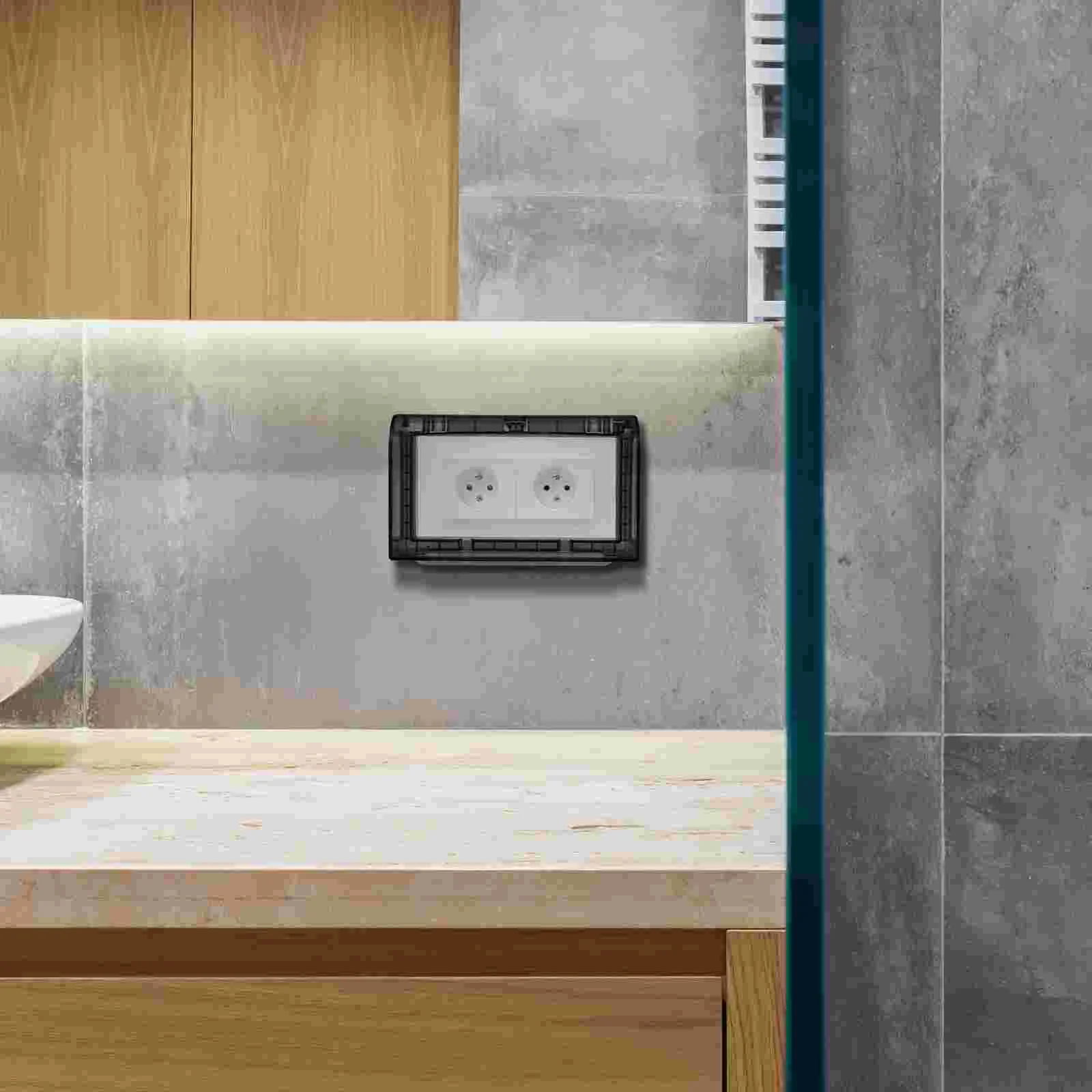 Розетка Водонепроницаемая крышка Удлинитель Вилки Крышки Открытый щит Пластик