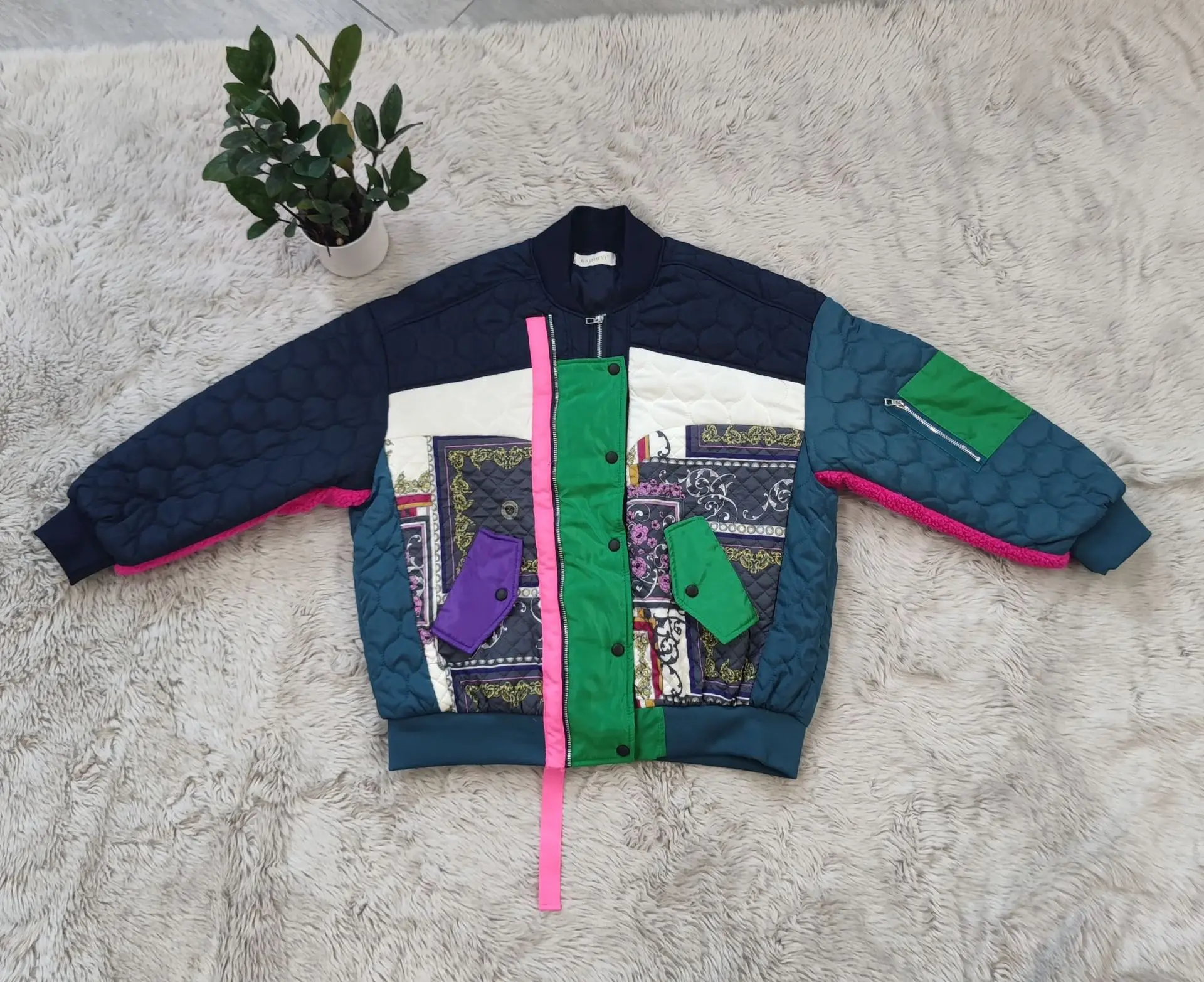 

Новинка, женское осенне-зимнее пальто K7084, свободная универсальная Толстая теплая куртка, хлопковая одежда