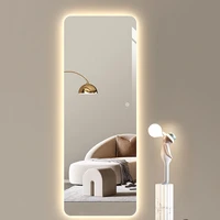 large full body mirror with light touch switchdecorative wall mirror modern style nordic rectangleespelho banheiroroom decor