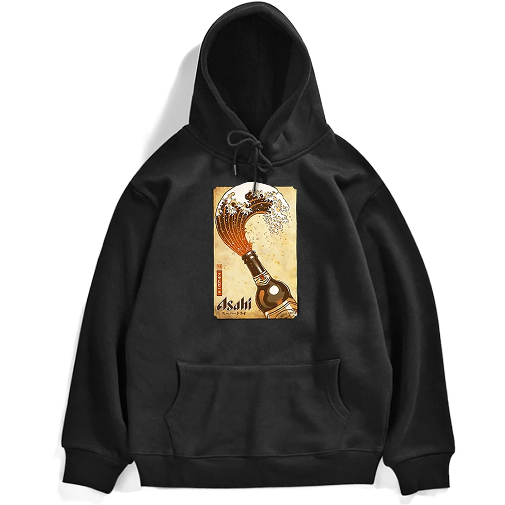 

Толстовка мужская оверсайз с капюшоном, флисовый теплый пуловер с индивидуальным принтом, модная повседневная толстовка с капюшоном в стил...