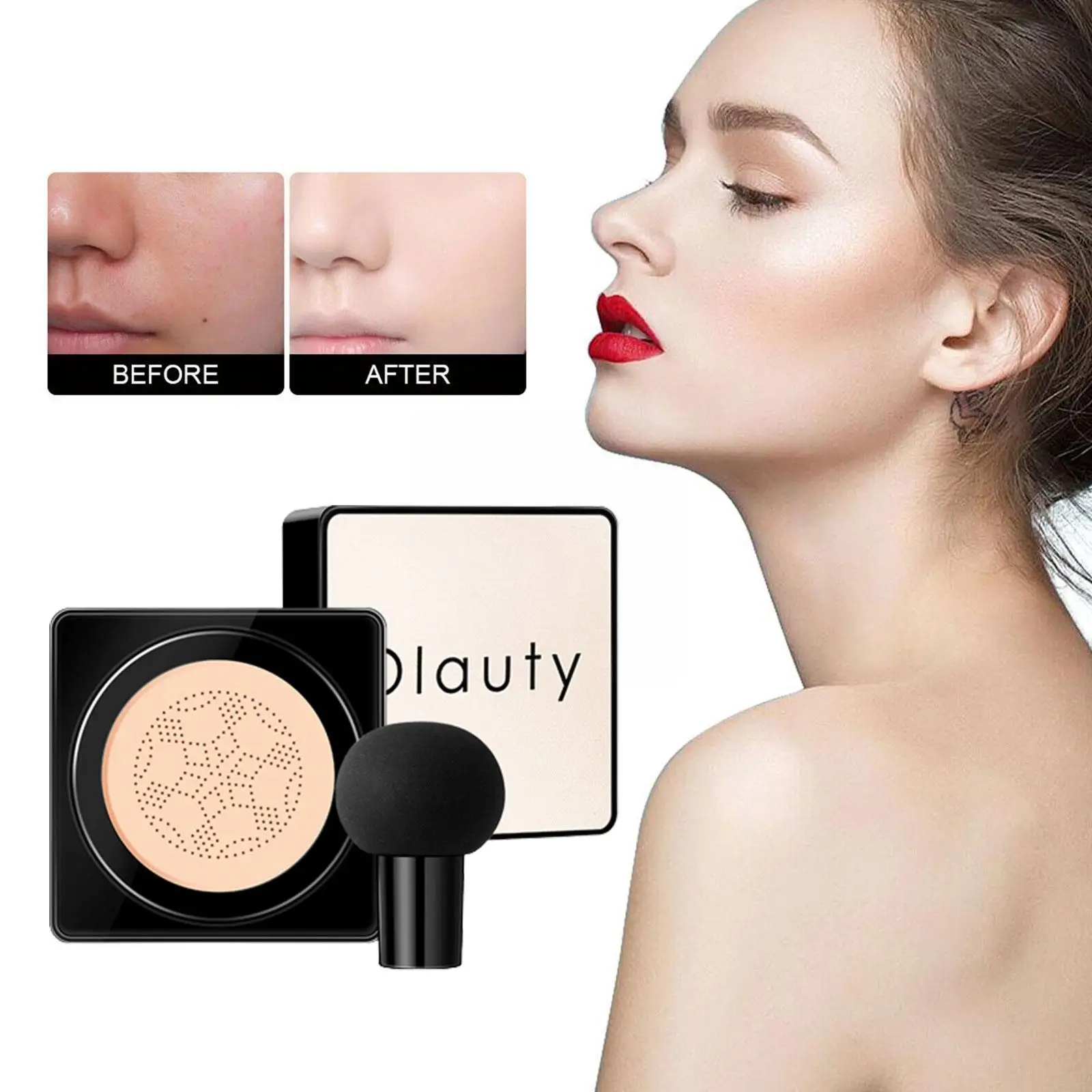 

Mushroom Head CC Creams Makeup Air Cushion BB Cream Foundation Waterproof Brighten Tone Base Cosmetic Face Liquid Concealer E2U6