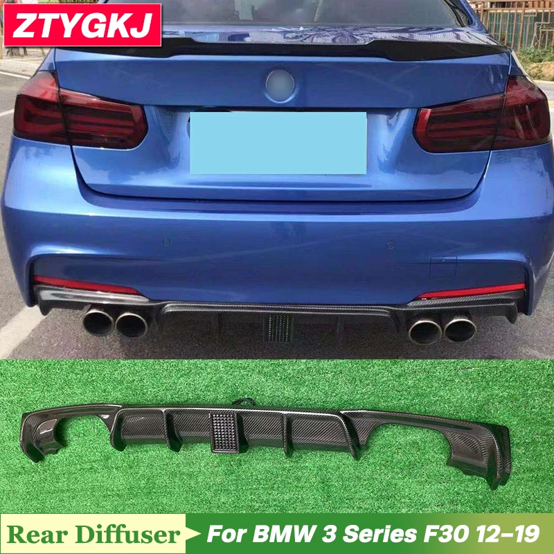 

4 трубы, стильная отделка из углеродного волокна для BMW 3 серии F30 2012-2019