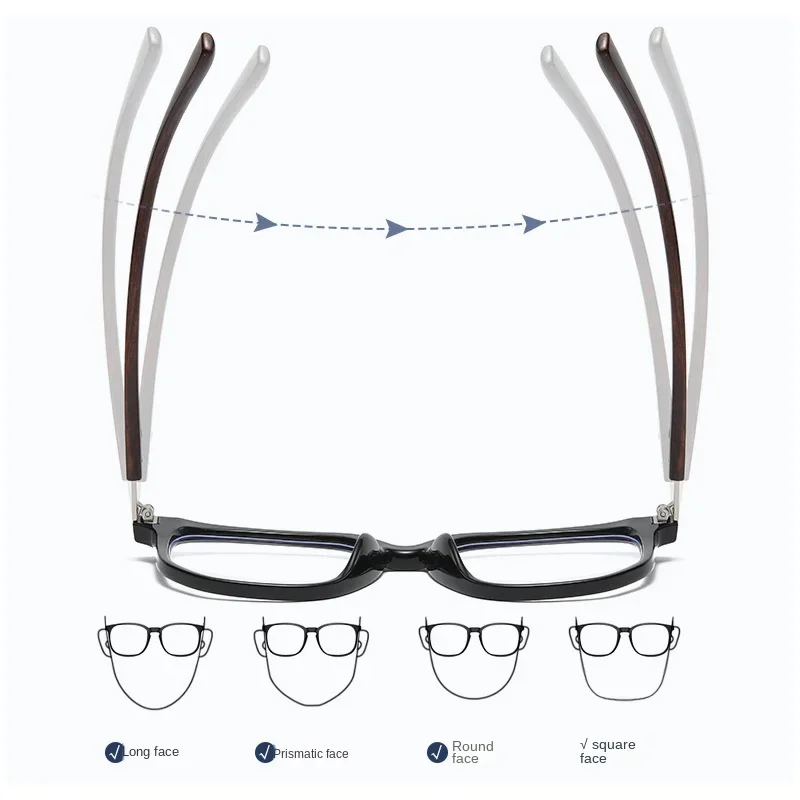 Большая оправа для близорукости сочетающаяся с зеркалом зеркало магнитным