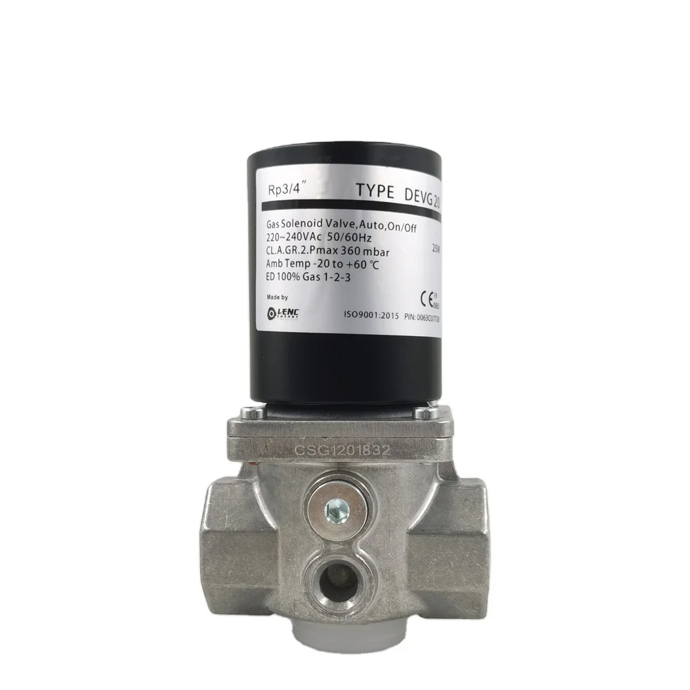 Enlarge Fast opening and fast closing 2 way 110v lpg gas solenoid valve