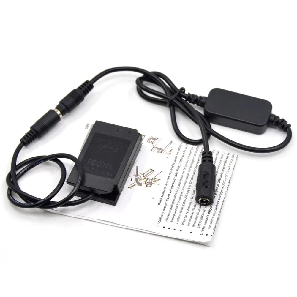 Кабель питания с понижением напряжения 12-24 В + искусственная батарея для Canon EOS Rebel