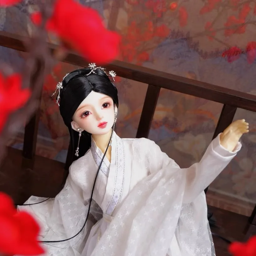 Эластичный парик для кукол BJD винтажные длинные волосы китайский стиль