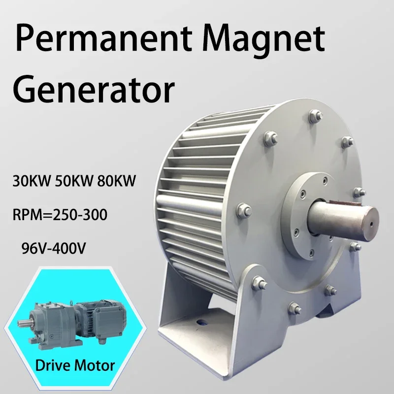 Электрический генератор 50 кВт 30 96 В 120 220 380 переменного тока с низкими оборотами в