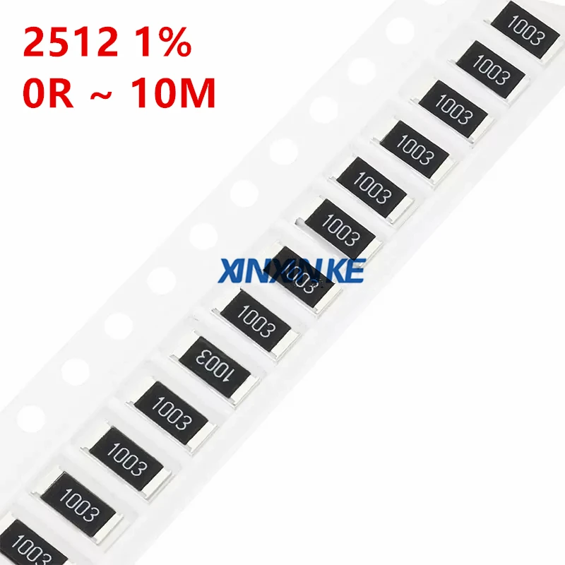 

50 шт. 2512 0R ~ 10M SMD чиповый резистор 1% 1,3 2,2 4,7 7,5 12 39 56 62 8,2 Ом R001 R010 R100 R020 1R 10R 100R 1K 10K 110 K 1M