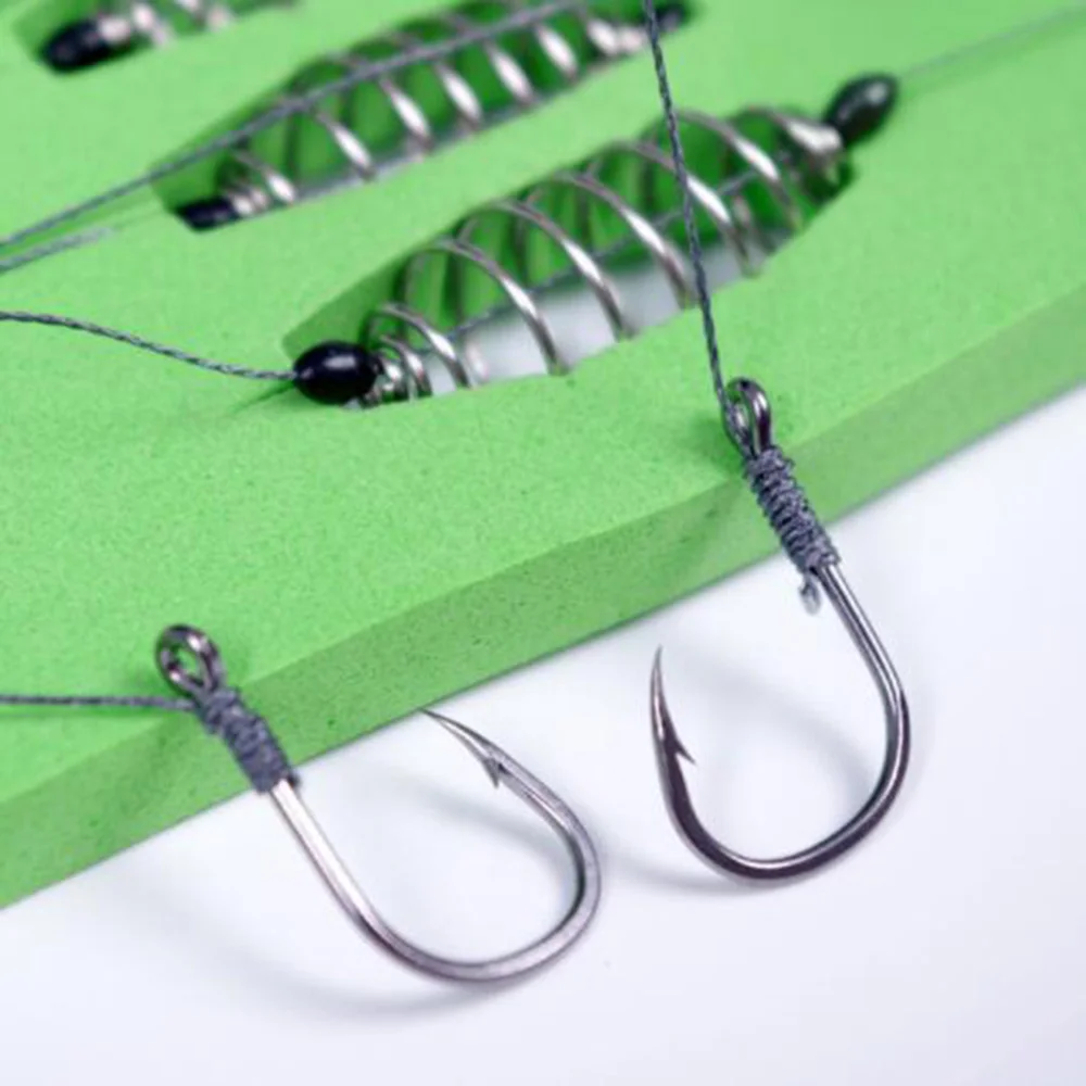 

5pcs/lot Fishing Hooks Set Carbon Steel Spring Hook Barbed Swivel Carp Jig Fly Fishing Hooks Jigging Hook Fishing Accessories