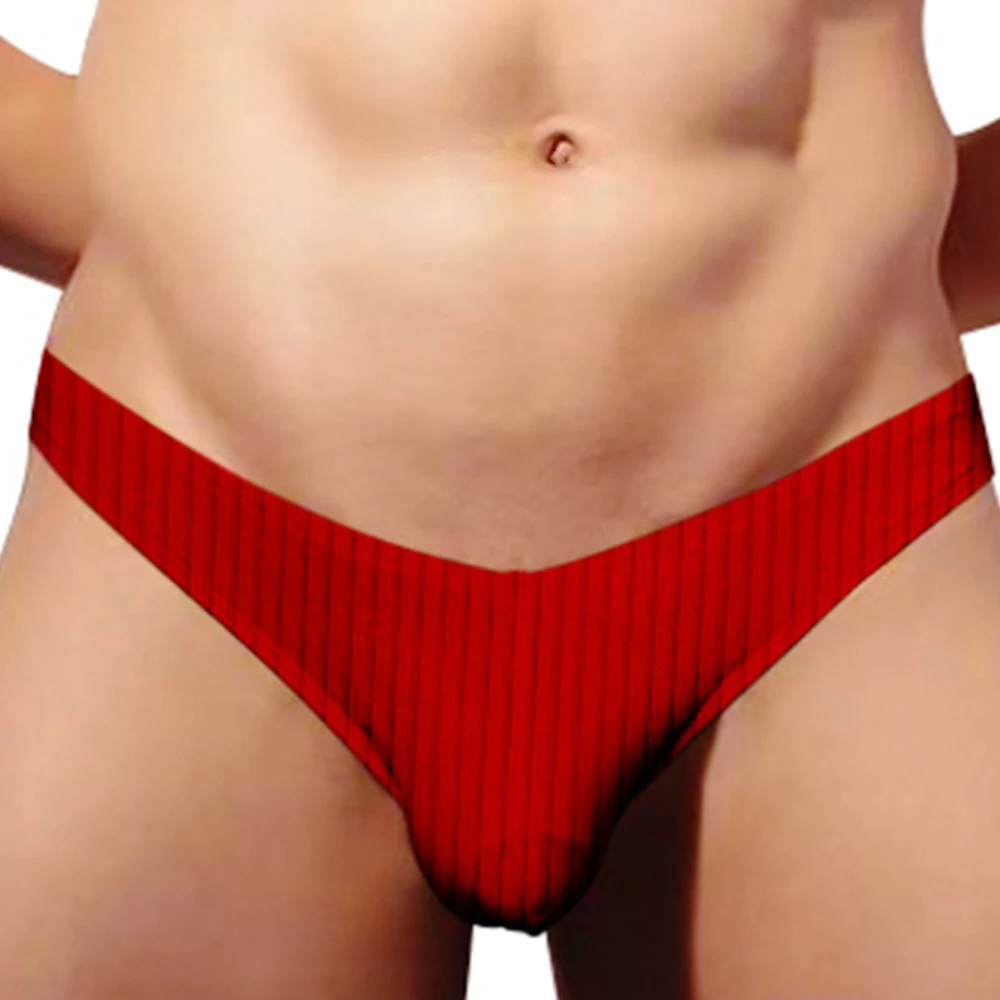 

Men Sexy Thongs Convex Pouch Underpants Briefs Bikini Briefs Smooth Low Rise Thongs Panties Underwear Underclothes Swimwear