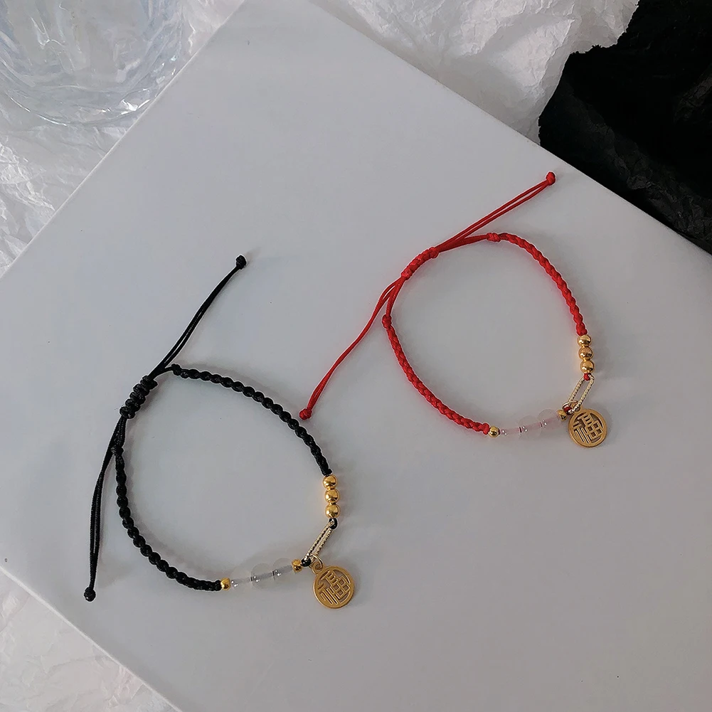 

1Pcs Fashion Handmade Bracelet Red Rope Lucky Bangle Women Men Lovers' Best Friends Lucky Bracelet Anklet Size Adjust Bracelets