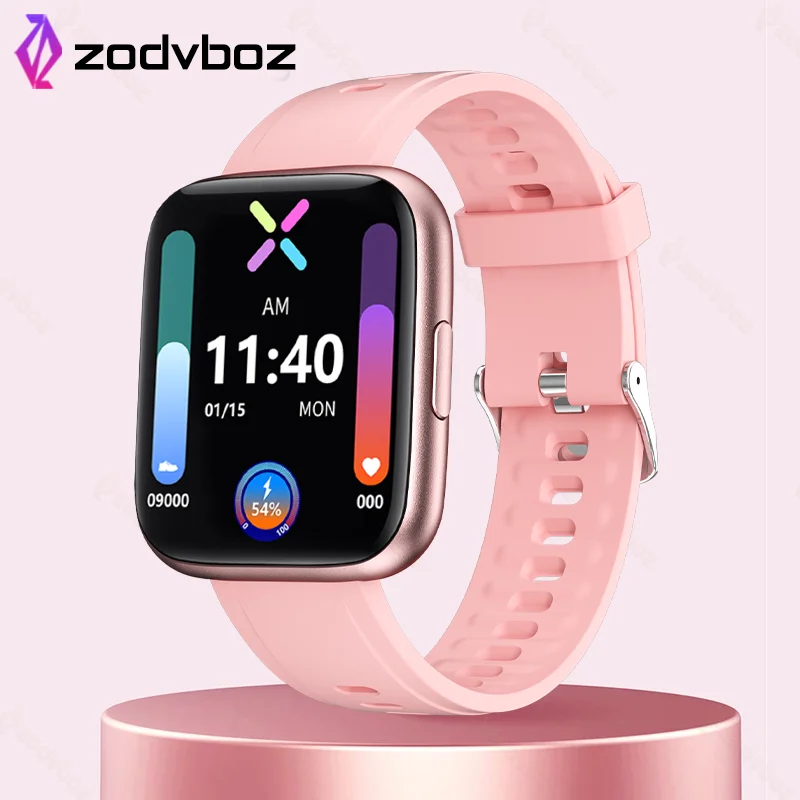 

ZODVBOZ 2022 New Smart Watch Woman 1.69 Inch Full Touch Heart Rate Waterproof Smartwatch For Android IOS Bluetooth Watches Men