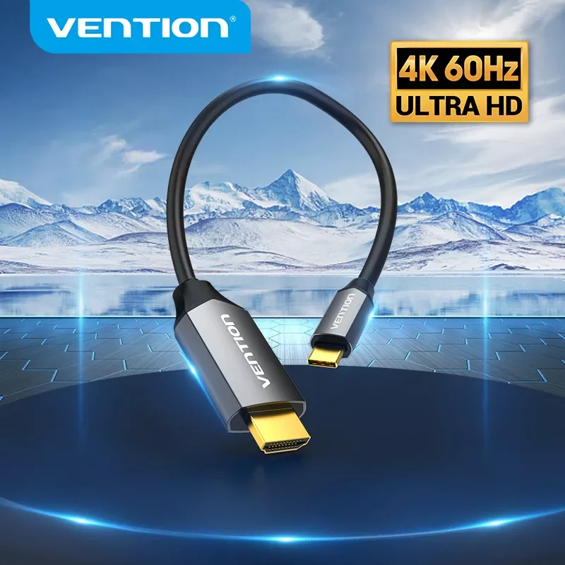 

Vention USB C HDMI Cable USB Type C to HDMI 2.0 Thunderbolt 3 Converter for MacBook Pro Huawei Xiaomi Samsung Type C HDMI Cable