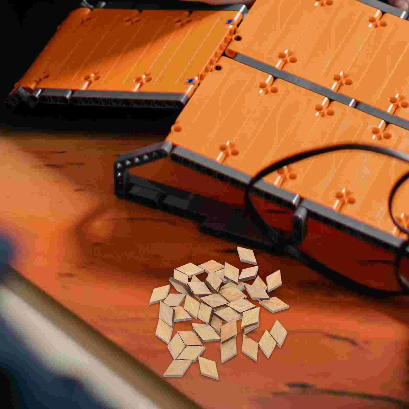 48 шт. бамбуковый собранный напольный дом миниатюрный декор крошечный для поделок