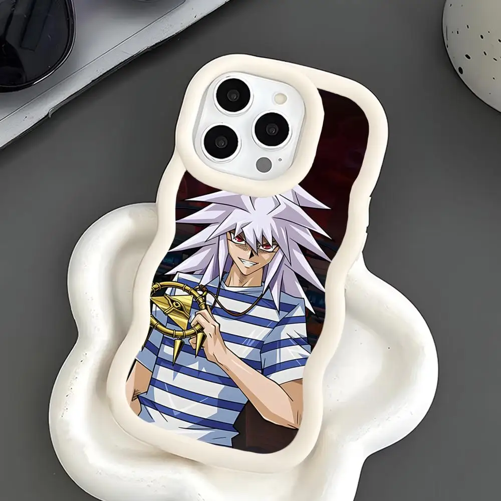 Фото Чехол для телефона Yugioh Yami Bakura для iPhone 17 16 15 14 13 12 11 Air Pro Max Plus, белый, из мягкого ТПУ, с волнистым краем №2
