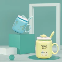 candy mug coffee cup with lid spoon with lovely cartoon pattern home office high 3d candy lovers ceramic water bottle