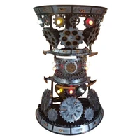 commercial decor cast iron hourglass sculpture with light
