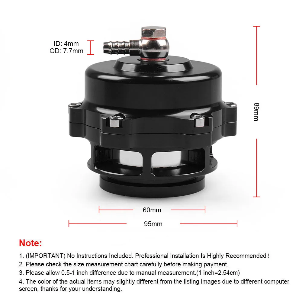 Продувной клапан серии BV50 50 мм BOV подходит для фланца TIAL Q V-образного диапазона