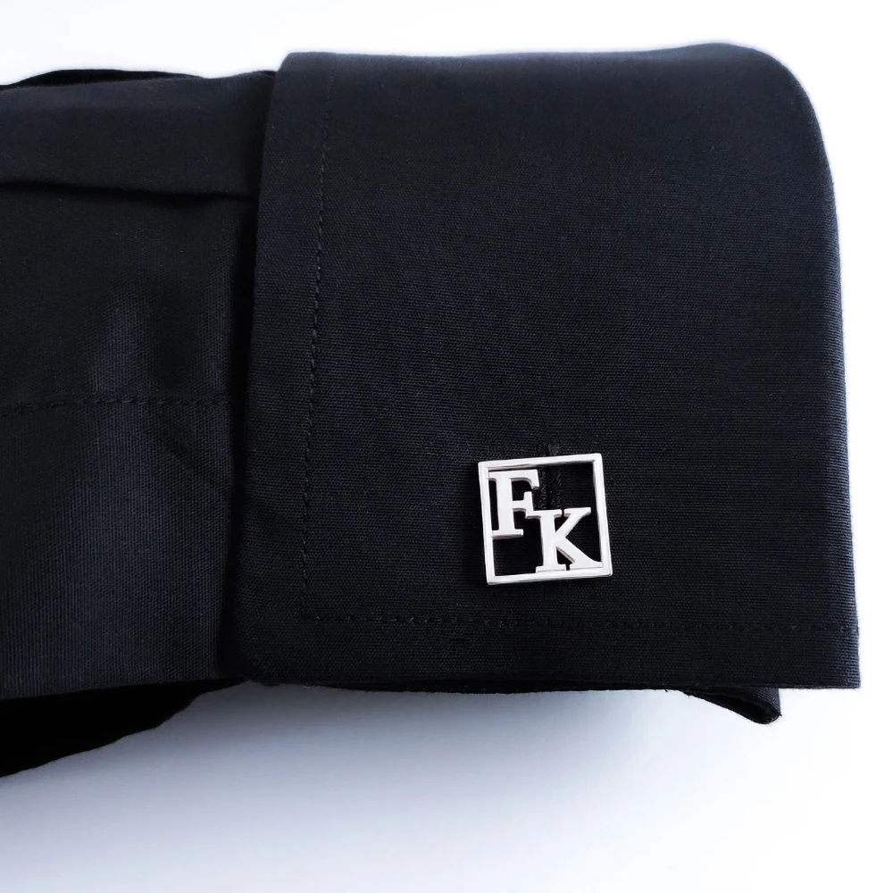 Запонки для мужчин и женщин персонализированные запонки с инициалом подарок